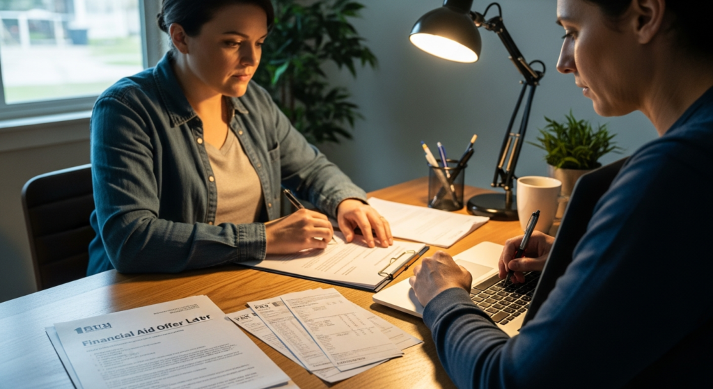 Can You Appeal a Financial Aid Package? What Actually Works in 2026 - Parent writing financial aid appeal letter - Coach Tony Le egelloC