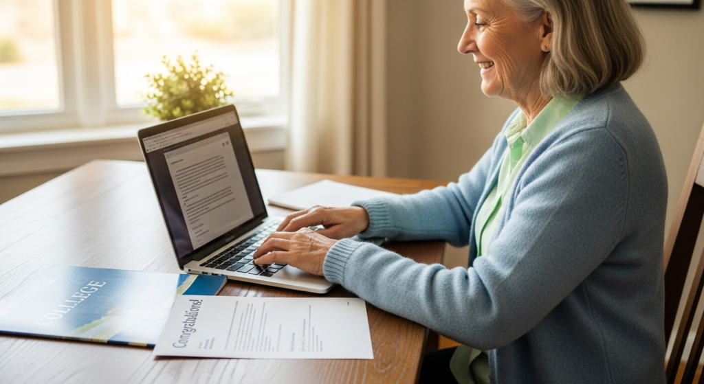 College Waitlist 2026: How to Write a Letter of Continued Interest That Gets Results - Parent and senior reviewing LOCI letter - Coach Tony Le egelloC